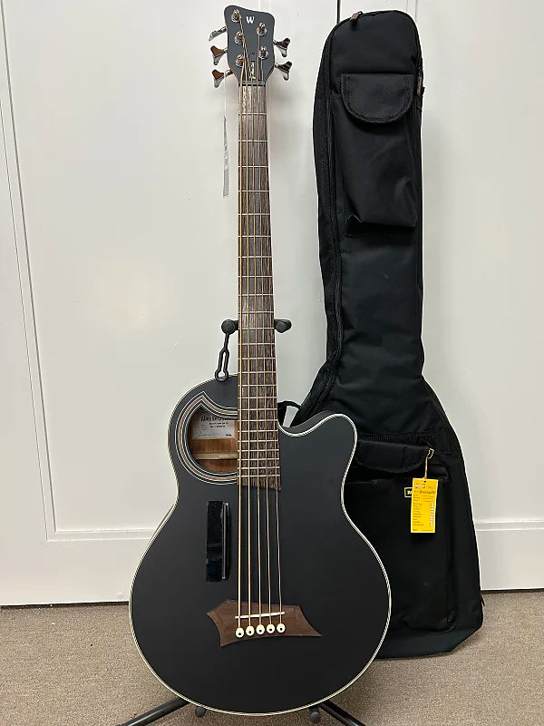 Warwick Alien Standard 5 String Acoustic Electric Bass - Black