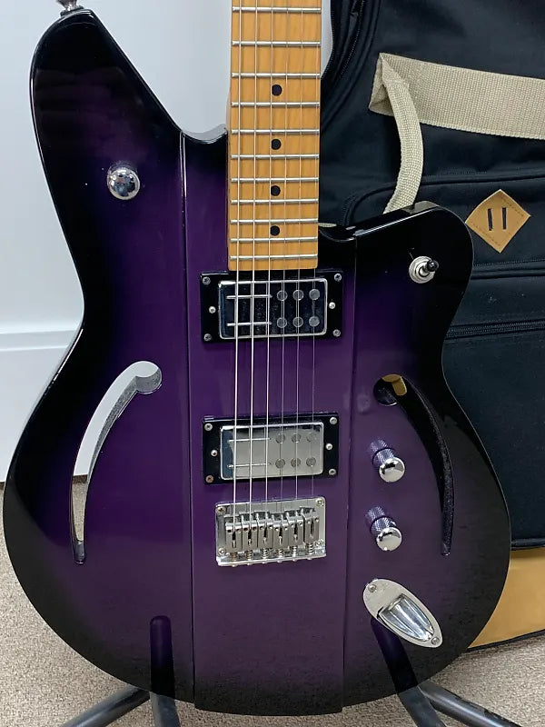 Reverend Airsonic HB Electric Guitar - Purple Burst w/Gig Bag