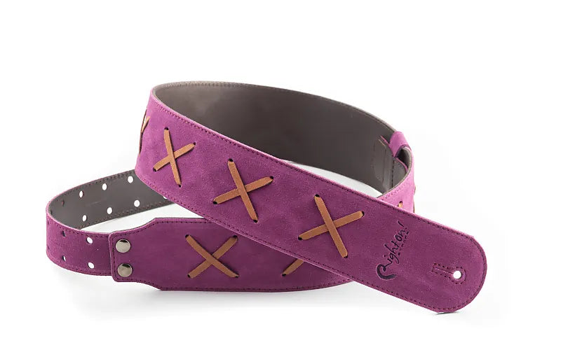 Right On Straps Legend DG David Gilmour Purple High Quality Guitar Strap