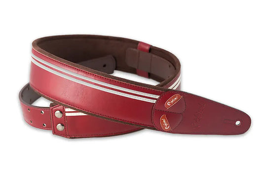 Right On Straps Race Red Vegan High Quality Guitar Strap