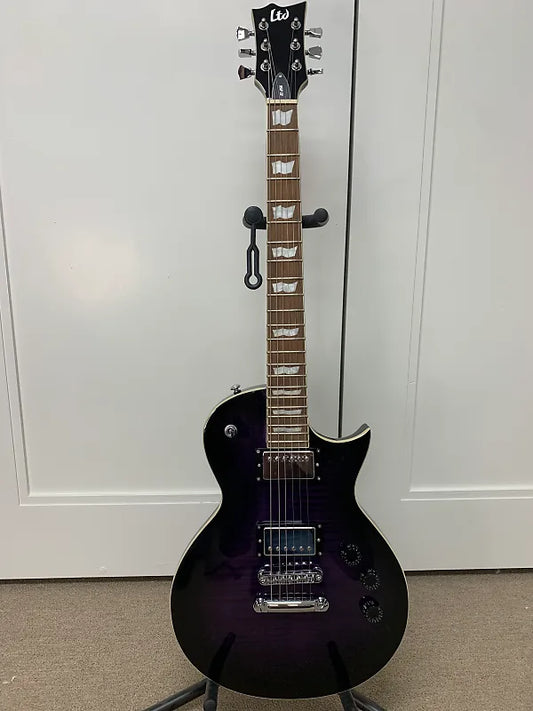 ESP LTD EC-256 FM Electric Guitar - See Thru Purple Sunburst