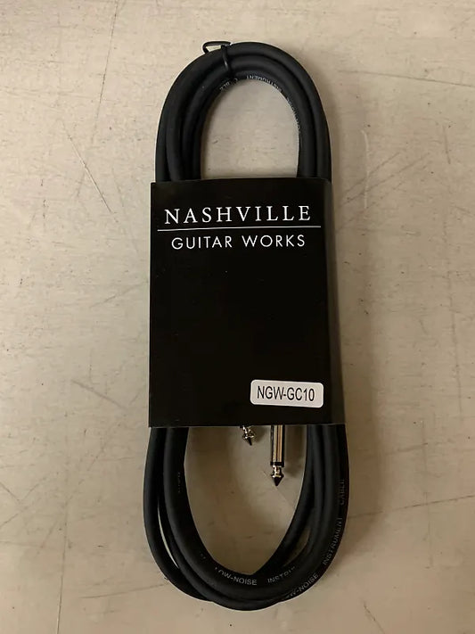 NEW Nashville Guitar Works GC10 10 Foot Instrument Cable