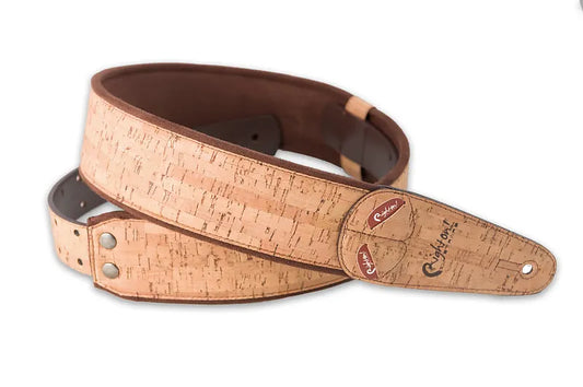 Right On Straps Mojo Cork Beige Vegan High Quality Guitar Strap