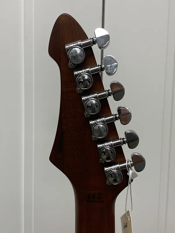 Aria Pro II Mac Deluxe Electric Guitar - Black - Brand New w/FREE GUITAR PEDAL