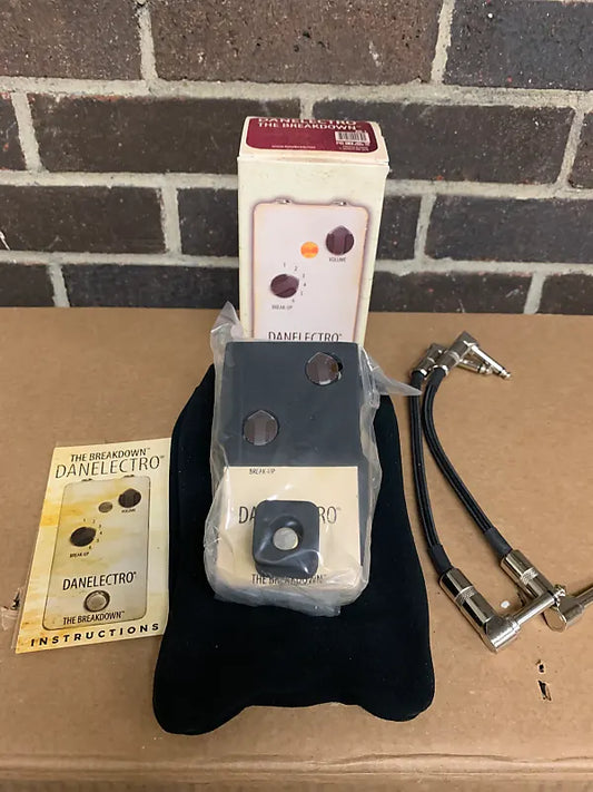 NEW Danelectro The Breakdown Overdrive Pedal with two FREE Patch Cables