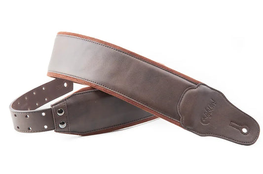 Right On Straps Go Bassman Smooth Brown High Quality Guitar Strap