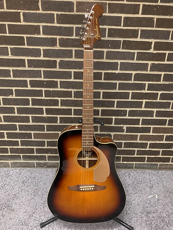 Fender California Traditional Series Redondo Player Acoustic Electric Guitar - Sunburst